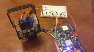 Pan and  tilt connected to Arduino wido